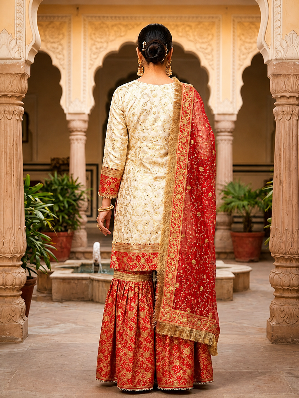 Banarasi Gharara Set for Women | Designer Ethnic Wedding & Festive Wear with Dupatta