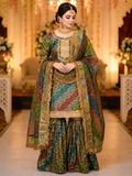 Premium Multicolor Banarasi Gharara Set for Women